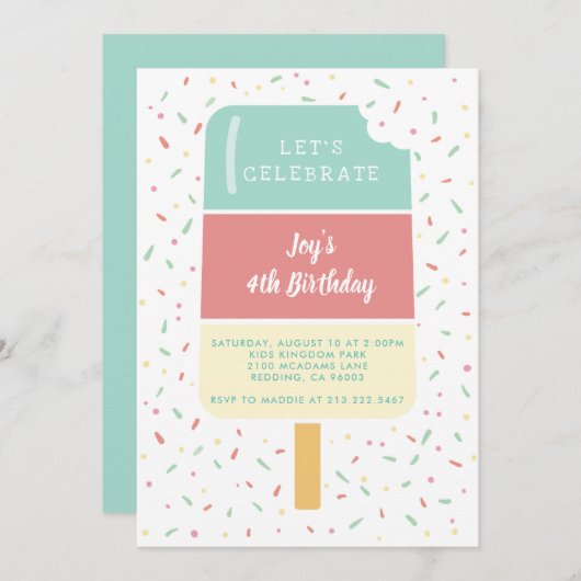 サマー・ファン 招待状 (正面/裏面)