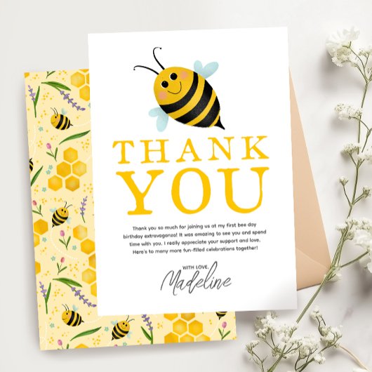 サマー ファースト ビー デー 1歳の誕生日 サンキューカード