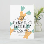 サマー ファーマーズ マーケット ニンジン 野菜 招待状 (スタンド正面)