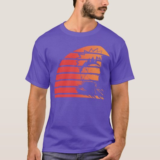 サマー フェイス アニメ ヴィンテージ Tシャツ (正面)