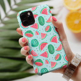 サマー フルーツ パターン | すいか | 赤 緑 iPho iPhone 13ケース