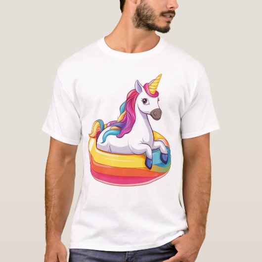 サマー フロート ユニコーン (1) Tシャツ (正面)