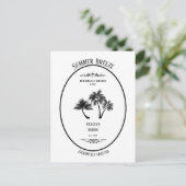 サマー ブリーズ ヴィンテージ アポテカリー パーソナライズド ポストカード (スタンド正面)