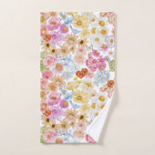 サマー ブルーム フラワーバタフライ バスタオルセット (ハンドタオル)