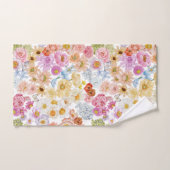 サマー ブルーム フラワーバタフライ バスタオルセット (ハンドタオル)