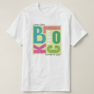 サマー ブロック パーティ レトロ タイプ イベント Tシャツ