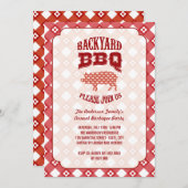 サマー プリード 豚の焼肉 バックヤード バーベキュー BBQ パーティー 招待状 (正面/裏面)