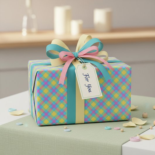 サマー・プレイド ラッピングペーパー