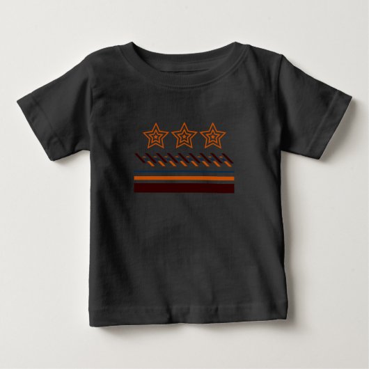 サマー ベビー スリーダッシュ ベビーTシャツ (正面)