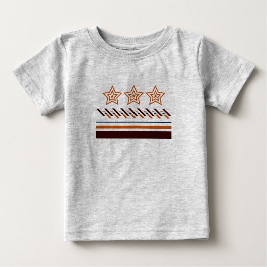 サマー ベビー スリーダッシュ ベビーTシャツ (正面)