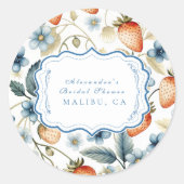 サマー・ベリー・ラブ ブライダルシャワー ラウンドシール (正面)