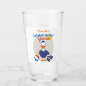 サマー ホリデー ゴース ビーチ テーマ キュート カートゥーン タンブラーグラス (正面)