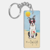 サマー・ボストン・テリア キーホルダー (正面左)