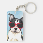 サマー・ボストン・テリア キーホルダー (裏面)