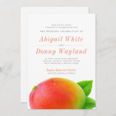 サマー マンゴー | 結婚式のお知らせ 招待状 (正面/裏面)