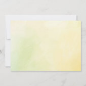 サマー・メドウとワイルドフラワーズ ボヘミアンブライダルシャワー 招待状 (裏面)