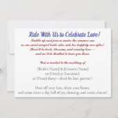 サマー ライド トゥ フォーエバー - コウガール ウェディング ブリス 招待状 (正面)