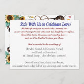 サマー ライド トゥ フォーエバー - コウガール ウェディング ブリス 招待状 (正面/裏面)
