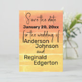 サマー ラスティック カジュアル ウェディング セーブ・ザ・デート (スタンド正面)