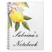 サマー リモンチェッロ ブライダル シャワー ノートブック (正面)