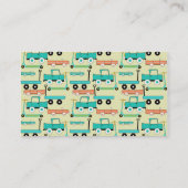 サマー・レトロ・ホイールズ・スクーターズ・カーズ・ワゴンズ・トラックズ 名刺 (裏面)