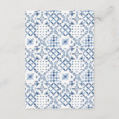 サマー レモン & メディテレーニアンタイル ブライダルシャワー サンキューカード (裏面)