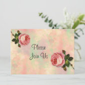 サマー ローズ ウェディング 招待状 (スタンド正面)