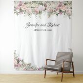 サマー ローズ ガーデン フラワーフォト バックドロップ タペストリー (インサイチュ)