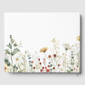 サマー ワイルドフラワー ウェディング ゲストブック (裏面)