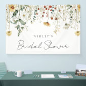 サマー ワイルドフラワー フィールド ブライダル シャワー 横断幕 (トレードショー)