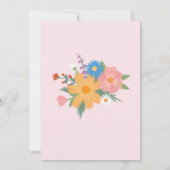 サマー ワイルドフラワー ブライズメイド パーティー 招待状 (裏面)