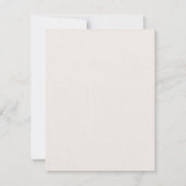 サマー ワイルドフラワー ボヘミア ウェディング 招待状 (裏面)