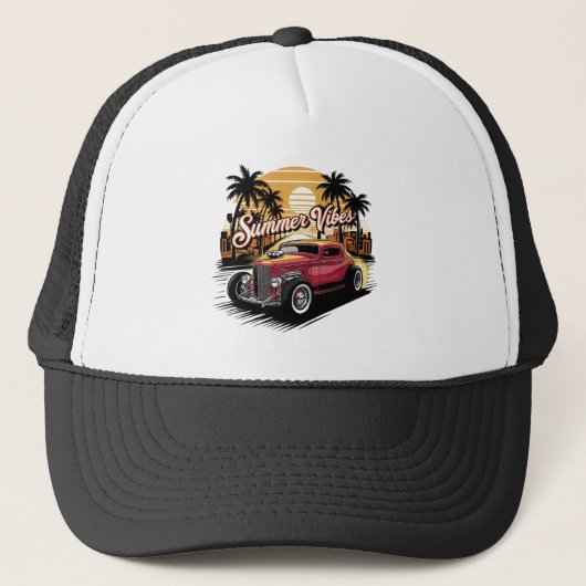 サマー ヴァイブス クラシックカー キャップ (正面)
