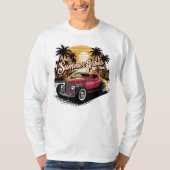 サマー ヴァイブス クラシックカー Tシャツ (正面)