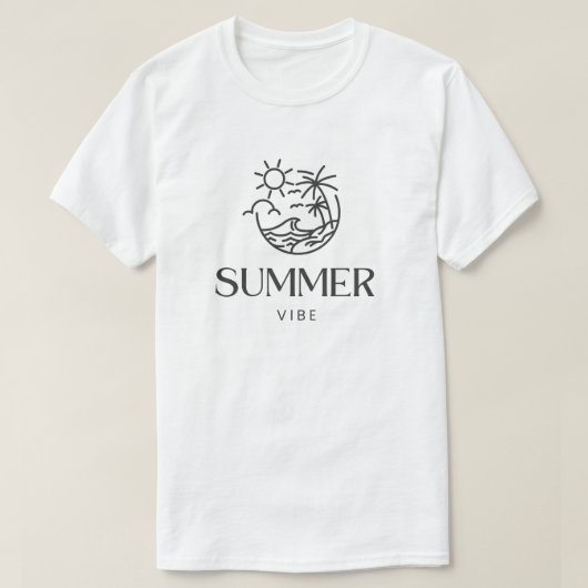 サマー ヴァイブ Tシャツ (デザイン正面)