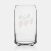 サマー ヴィンテージ ピンク イチゴ ボヘミア ブライダル シャワー ガラス缶 (裏面)