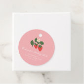 サマー ヴィンテージ ピンク イチゴ ボヘミア ブライダル シャワー フェイバータグ (インサイチュ)