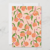 サマー ヴィンテージ ピーチ フルーツ ボーホー ブライズ シャワー 招待状 (裏面)