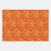 サマー〔占星術の〕十二宮図トリオジェミニがんレオ ラッピングペーパーシート (正面3)