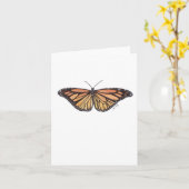 サマー(昆虫)オオカバマダラ、モナーク折り畳みノートカード カード (黄色い花)