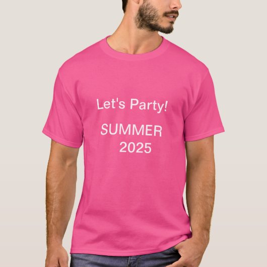 サマー 2025 パーティーだ! Tシャツ (正面)