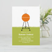 サマー BBQ クックアウト パーティー 招待状 (スタンド正面)