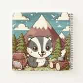 サマー Trails - 山の松に優しいバッドガ― ノートブック (裏面)