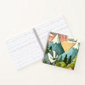サマー Trails - 山の松に優しいバッドガ― ノートブック (内部)