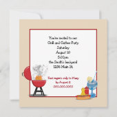 サマーBBQパーティーレモネード 招待状 (裏面)