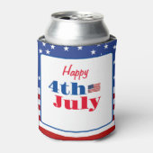 サマーBBQファミリー懇親会7月4日カスタム 缶クーラー (缶正面)