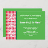 サマーBBQ招待状 招待状 (正面/裏面)