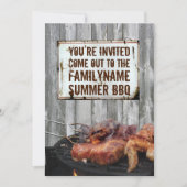 サマーBBQ招待状 招待状 (正面)