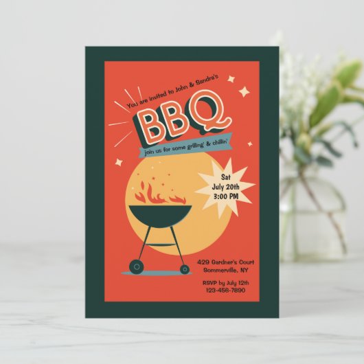 サマーBBQ招待状 招待状 (スタンド正面)