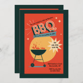 サマーBBQ招待状 招待状 (正面/裏面)